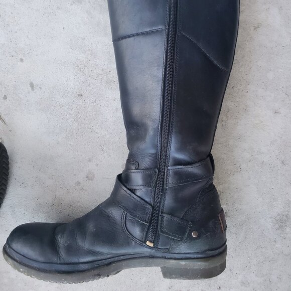 UGG Evanna Tall Leather Boots - Picture 6 of 16